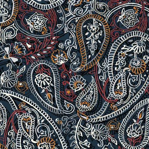 Miniatura 5 de Arden - Cojín para silla de exterior, 21 x 20 pulgadas, resistente a la lluvia, resistente a la decoloración, 20 x 21 pulgadas, Palmira Paisley azul