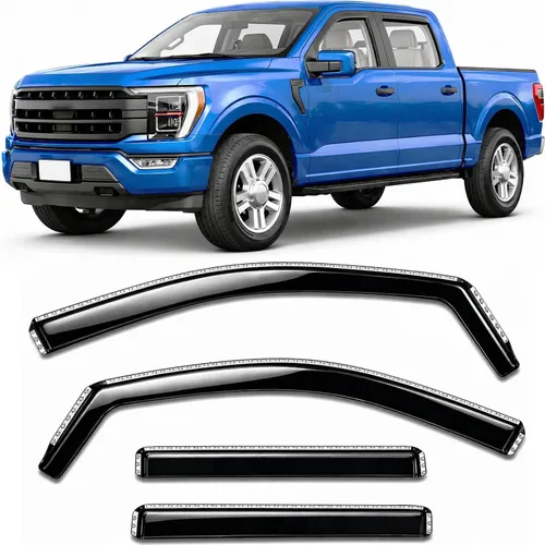 Miniatura 19 de Protectores de lluvia adhesivos 2017-2022 para Honda CR-V Viseras deflectoras de ventana lateral LX EX EX-L Touring 3D onduladas estilo JDM CRV