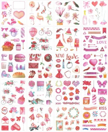 Miniatura 14 de allydrew Washi - Juego de calcomanías para álbumes de recortes, hojas verdes (20 hojas)