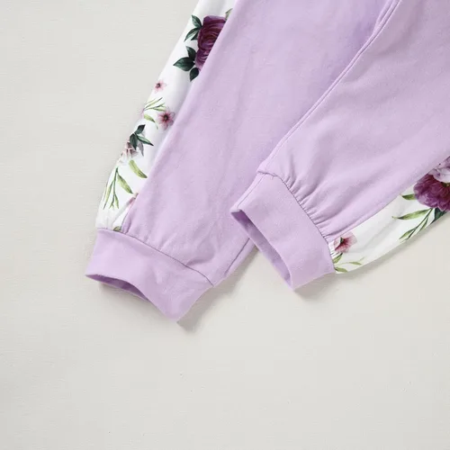 Miniatura 6 de YALLET Ropa para niñas pequeñas, trajes de otoño para niña, conjunto de 2 conjuntos de sudadera rosa