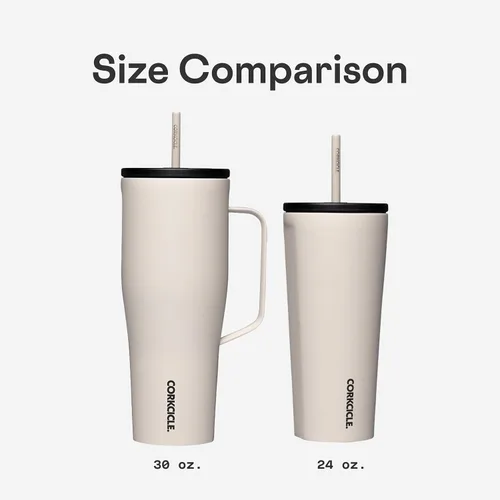Miniatura 6 de Corkcicle Cold Cup XL - Vaso aislado con asa – Mantiene las bebidas frías 12 horas – Triple aislamiento – Tapa a prueba de derrames – Regalo de Café