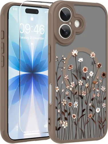 Miniatura 27 de OOK Funda magnética para iPhone 11 [compatible con MagSafe] Funda delgada mate translúcida negra para iPhone 11, funda protectora de lente de Negro