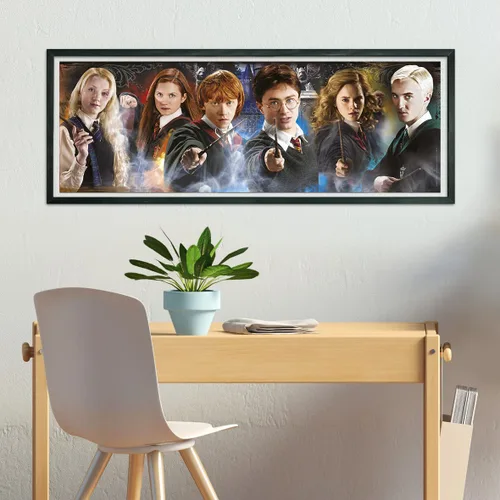 Miniatura 5 de Clementoni - Harry Potter Panorama Puzzle 1000pcs Potter-1000 Hecho en Italia, 1000 Piezas, Panorámico, Películas Famosas, Diversión para Adultos
