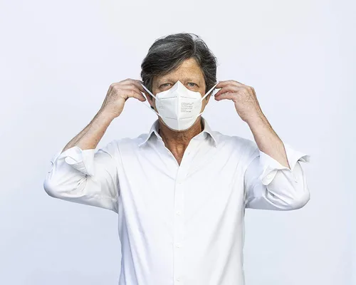 Miniatura 5 de Covaflu Mascarillas KN95, color blanco, paquete de 10 unidades, mascarillas KN95 para adultos, mascarillas desechables para uso diario y viajes