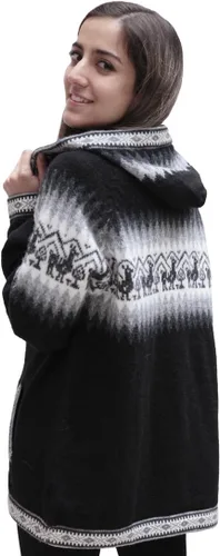 Miniatura 4 de Little Llamas - Sudadera con capucha de lana de alpaca