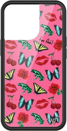 Miniatura 11 de Fundas Wildflower - Compatibles con Apple iPhone 13 Pro Protector de goma negro, certificado de prueba de caída de 4 pies, propiedad de mujeres