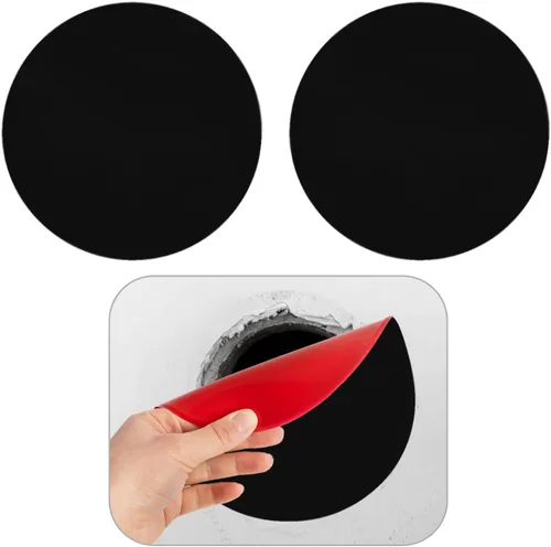 Miniatura 11 de Rubber Bond Placa de Goma Autoadhesiva para Toma de Pared, Paquete de 5 Unidades – Parche de Agujero para Paneles de Yeso Fácil de Aplicar Despegar