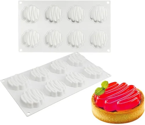 Miniatura 8 de Molde de silicona de cilindro plano para hornear, cubierta de chocolate, galletas, sándwich, muffins, magdalenas, pasteles, pudín, gelatina