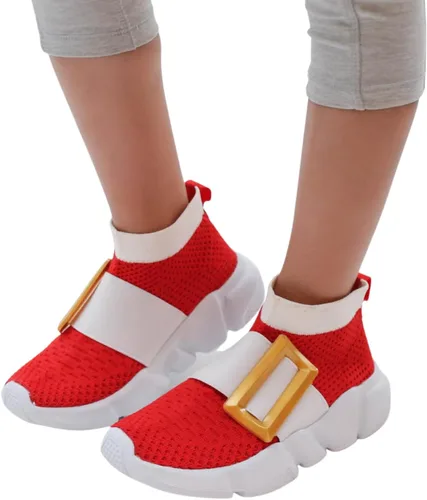 Miniatura 5 de Sonic Shoes, zapatos sónicos para niños y niñas con hebilla amarilla, tenis sónicos ligeros y transpirables para correr y caminar, tallas para niños