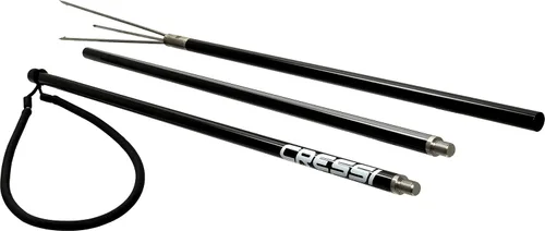 Miniatura 2 de Cressi Lanza de poste de aluminio, negro, 3 piezas, 6.5 pies