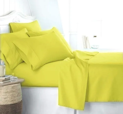 Miniatura 28 de KBC linen Juego de sábanas de lujo de 6 piezas para hotel, 100% algodón, sábana bajera ajustable de 21 a 24 pulgadas, sin arrugas, juego de ropa