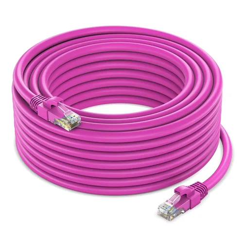 Miniatura 38 de Maximm Cable Ethernet Cat 6, cable de red y conexión de alta velocidad de 100 pies, UTP, 10 Gbps, cable Ethernet de 550 MHz, color negro