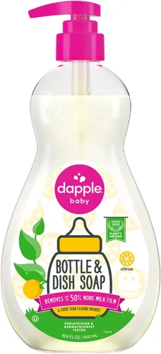 Miniatura 12 de Repuesto para líquido para lavar platos y botellas de bebé Dapple, sin fragancia, 34 onzas líquidas, DP-035B, 2
