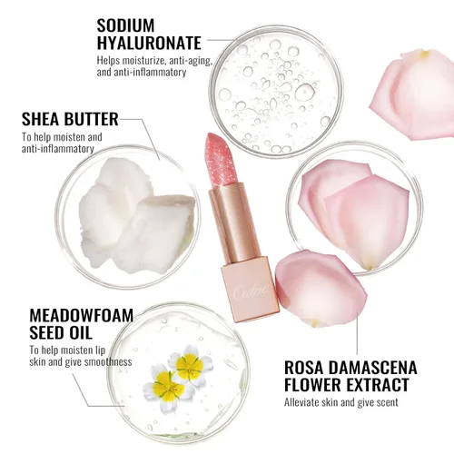 Miniatura 6 de Oulac Lápiz labial hidratante de coral para mujeres Bálsamo labial tintado infundido con ácido hialurónico sódico, maquillaje de labios ligero, PG04