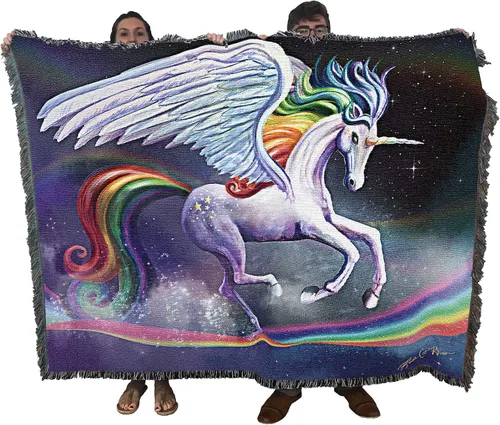 Miniatura 11 de Pure Country Weavers Rose Khan - Manta con diseño de dragón del tiempo de amatista tejida de algodón, hecha en los Estados Unidos (72 x 54 pulgadas)
