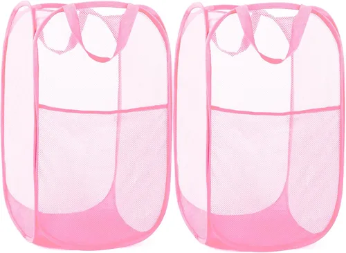 Miniatura 19 de Cestas plegables duraderas para lavandería, cesta desplegable resistente a desgarros para lavandería, cesta de ropa plegable con asas de transporte