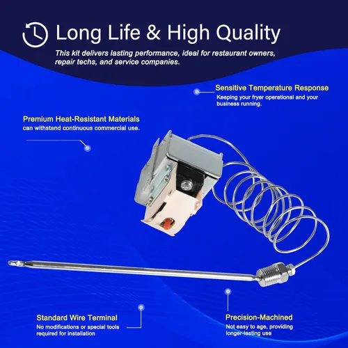 Miniatura 5 de Interruptor de límite alto PP10084 de repuesto para freidora Pitco – Corte de temperatura de seguridad de 435 °F, apto para los modelos de freidora