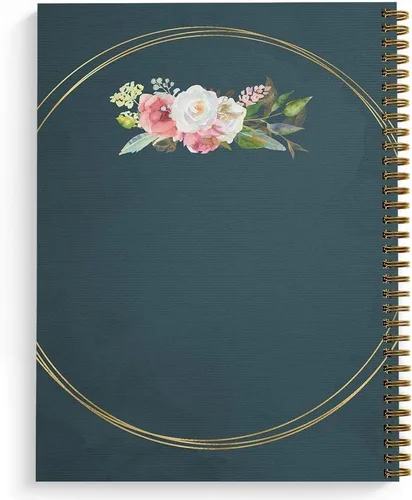 Miniatura 2 de Softcover Dream Bigger - Cuaderno motivacional en espiral de 8.5 x 11 pulgadas, 120 páginas a rayas universitarias, cubierta laminada brillante