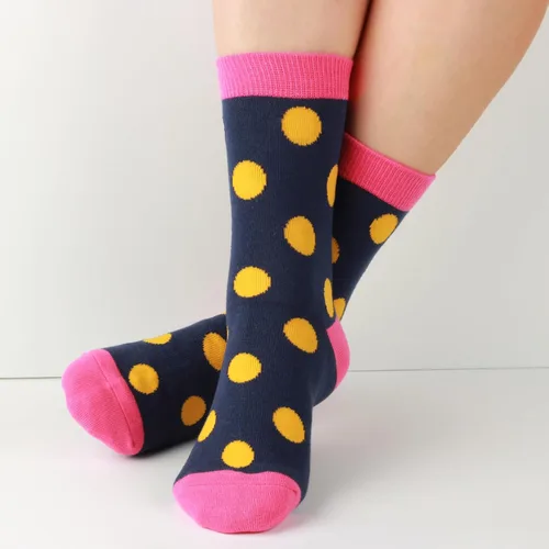Miniatura 9 de COTTON DAY Caja de regalo de 7 días de la semana, calcetines cortos para niños y niñas, diseño de animales, flores, estrellas y puntos