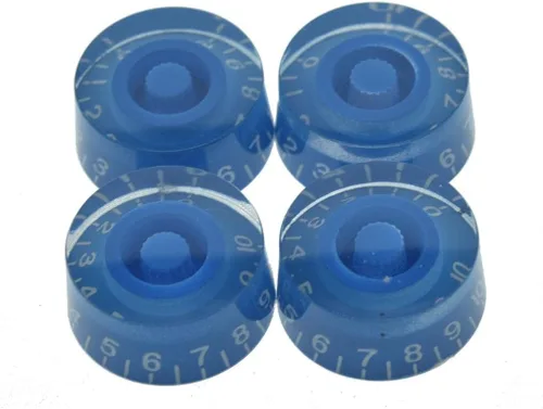 Miniatura 9 de KAISH Juego de 4 perillas de control de velocidad de guitarra de color ámbar, compatible con guitarra LP