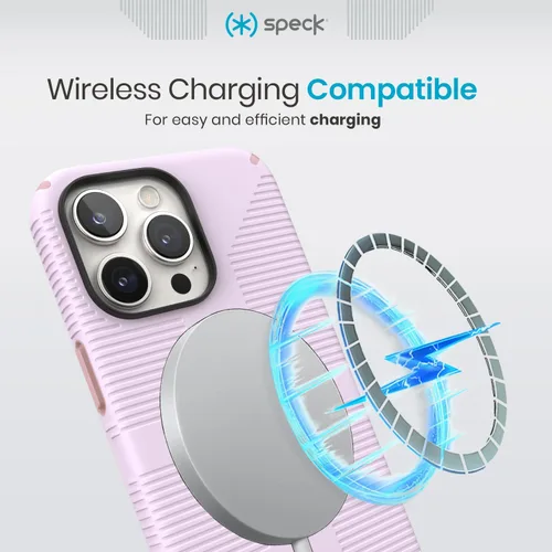 Miniatura 2 de Speck Funda MagSafe para iPhone 15 Pro Max - Protección contra caídas y para la cámara, agarre seguro de tacto suave, compatible con carga Lila