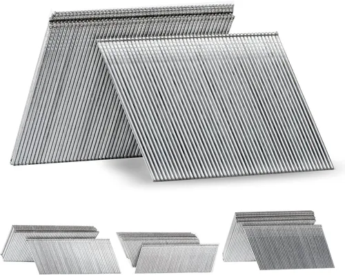Miniatura 6 de Clavos de acabado en ángulo de calibre 16 de 20 grados, galvanizados de 1-1/4 pulgadas, 3000 unidades, para clavadora neumática y eléctrica