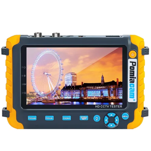 AHD CCTV Monitor Cámara Probador IV8W 5 pulgadas 4-en-1 8MP AHD TVI 8MP CVI CVBS 1080P Coaxial HD Testerr Soporte RS485 PTZ Controlador/UTP Cable
