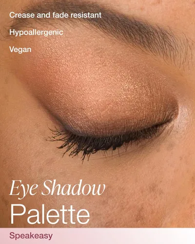 Miniatura 2 de Mineral Fusion Paleta de sombras de ojos – Cuatro tonos de polvo prensado en acabado mate, satinado y brillante – Maquillaje de ojos natural