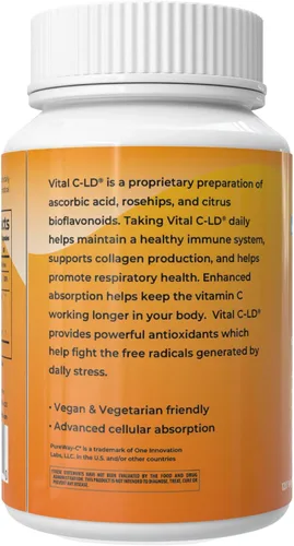 Miniatura 3 de Vital C-LD - Vitamina C liposomal mejorada - Cápsulas de 530 mg - 120