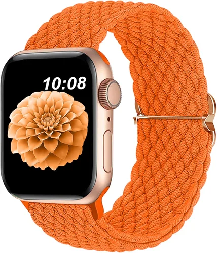 Miniatura 21 de Compatible con la Correa de Apple Watch 38mm 40mm 41mm 42mm 44mm 45mm 46mm 49mm para Mujeres y Hombres, Correa de Apple Watch Elástica y Trenzada