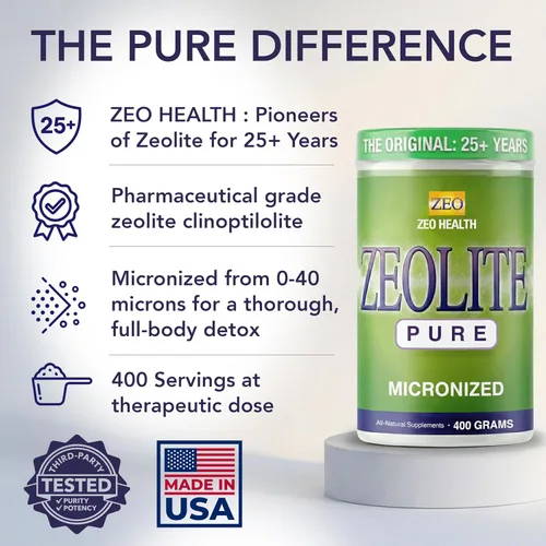 Miniatura 2 de Zeolite Pure Limpieza desintoxicante de cuerpo completo para mujeres, hombres y adultos Apoya la energía, la salud intestinal, la claridad