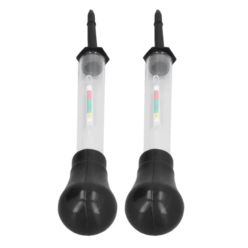 Miniatura 6 de Hidrómetro, 2 unids hidrómetro de vidrio electro medidor hidráulico 1.100-1.300 herramienta de medición para densidad de electrolitos, hidrómetros