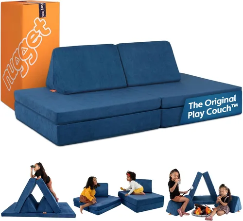 Nugget - El sofá de juego original para niños - Sofá infantil modular de espuma para sala de juegos, imaginación y juego creativo abierto - Muebles
