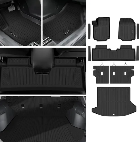 Miniatura 11 de Alfombrillas y forro de carga y respaldo para Chevrolet/Chevy Suburban/GMC Yukon XL 2021-2026 de 7 asientos, protección para todo tipo de clima