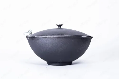 Miniatura 3 de MangalGrills Caldero de hierro fundido Kazan Qazan Qozon Kadai Plov Pilaf Shorpa (15L-4Gal)