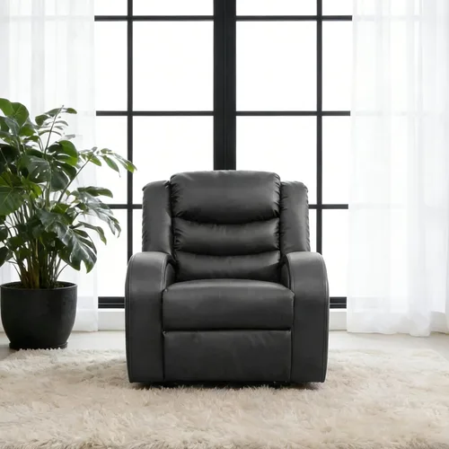 Miniatura 10 de Juego de sofá reclinable de 3 piezas, juego de muebles de sala de estar, sofá reclinable seccional de cuero, sofá reclinable manual, cómodo asiento