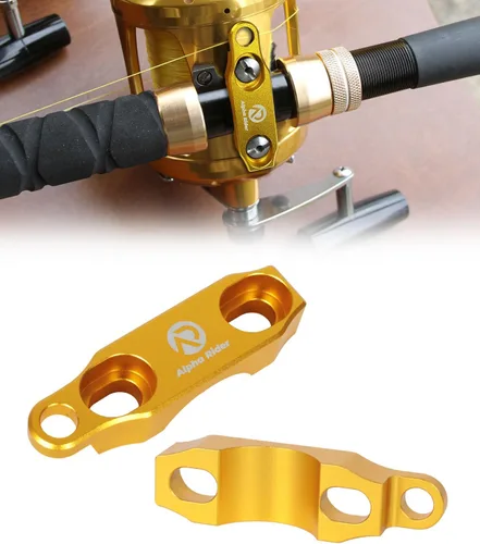 Miniatura 8 de Carrete de pesca Abrazadera de caña de pescar Carretes de pesca Piezas para Penn 20 30 50 70 International V VI Series Reel Rod Clamp Mount Aleación
