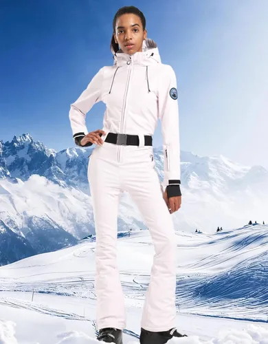 Miniatura 27 de GSOU SNOW Traje de esquí para mujer, traje de nieve delgado de una pieza, chaqueta de nieve, impermeable, resistente al viento, deportes al aire