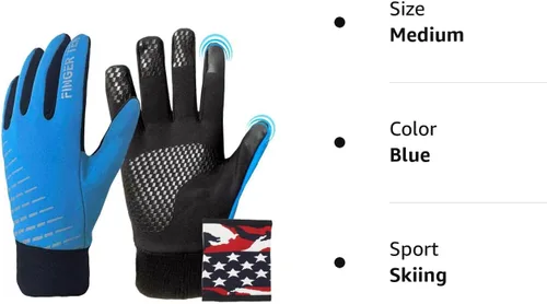 Miniatura 8 de FINGER TEN Kids Winter Gloves Warm Waterproof with Free Neck Warmer Boys Girls Touchscreen for Cold Weather Outdoor Sports