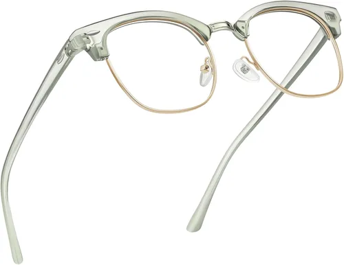Miniatura 57 de Gafas de Luz Azul para Mujer/Hombre Gafas de Computadora de Luz Azul para Mujeres/Hombres A04-cristal marco plateado