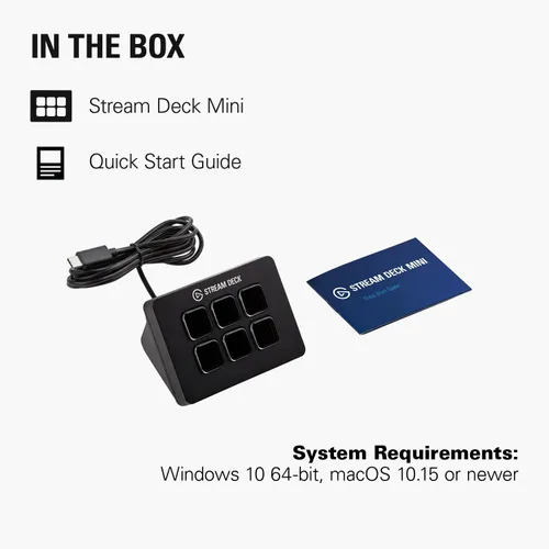 Miniatura 8 de Elgato Stream Deck Mini: controla Zoom, Teams, PowerPoint, MS Office y más, aumenta la productividad con integración perfecta para aplicaciones