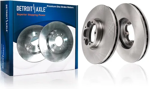 Miniatura 38 de Detroit Axle - Rotores de freno delanteros para Honda Accord Civic Element Fit Insight CSX ILX Rotores de freno de disco Reemplazo de rotores