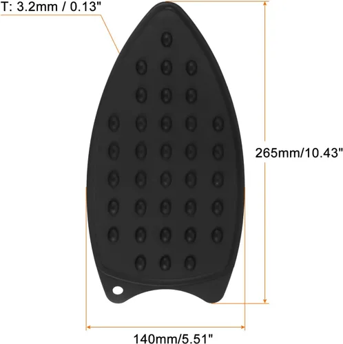 Miniatura 2 de HARFINGTON Almohadilla de silicona para planchar, multiusos, resistente al calor, placa de descanso de hierro para tabla de planchar, resistente al