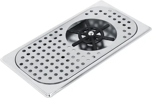 AUNMAS Enjuagadora de vidrio para fregadero, 4.488 in de diámetro, acero inoxidable para fregadero de cocina, accesorio de accesorio para barra