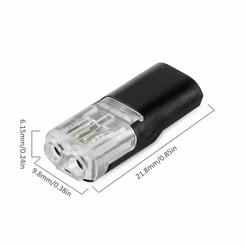 Miniatura 7 de Conector a presión de doble cable con hebilla de bloqueo, Conector enchufable de dos hilos estanco con hebilla de cierre (20PCS)
