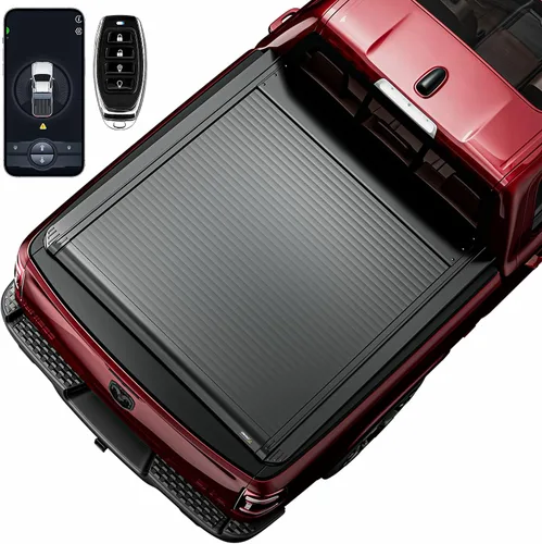 Miniatura 16 de ONINE Cubierta rígida retráctil Pull-Lock-Go para Ford Maverick 2022-2025 con caja de 4.6 pies (54.4 pulgadas), aluminio negro mate, compatible