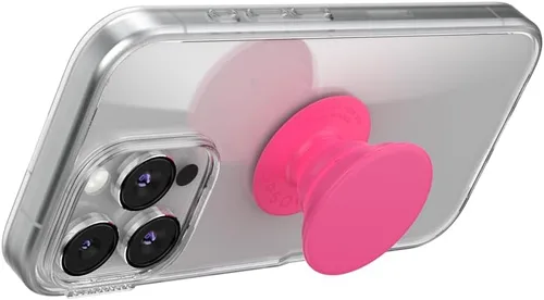 Miniatura 4 de PopSockets Agarre para teléfono con soporte expandible, agarre adhesivo, color rosa neón