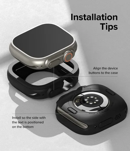 Miniatura 7 de Ringke Air Sports - Funda para Apple Watch Ultra 3/2/1 (1.929 in) [recortes a medida] Funda de poliuretano termoplástico suave y flexible ligera