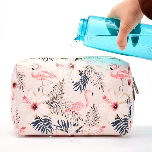 Miniatura 4 de Narwey Linda Bolsa de Maquillaje de Viaje, Bolsa Organizadora de Cosméticos, Bolsa de Aseo de Viaje, Bolsas de Maquillaje con Compartimentos