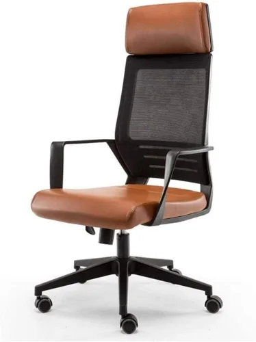 Miniatura 4 de Silla de oficina ajustable ejecutiva, silla ergonómica para computadora, respaldo ergonómico, silla giratoria (D)